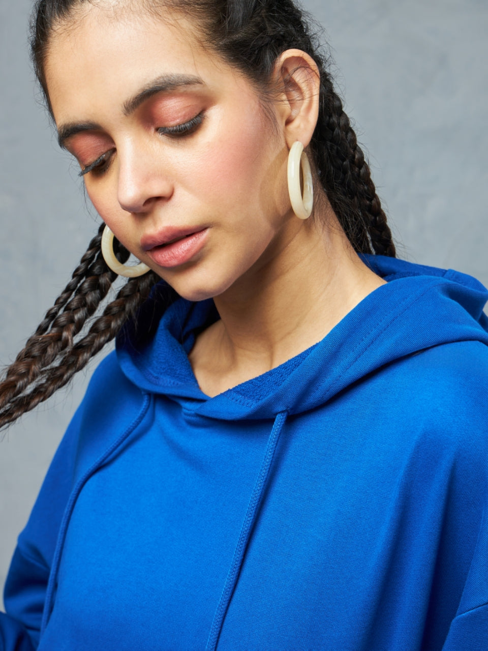 Premium Royal Blue Oversized Hoodie - Main Image