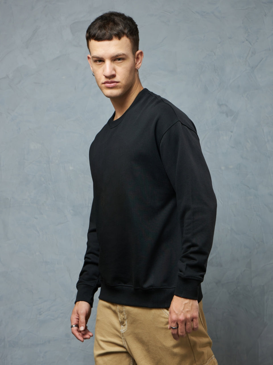 Premium Jet Black Sweatshirt