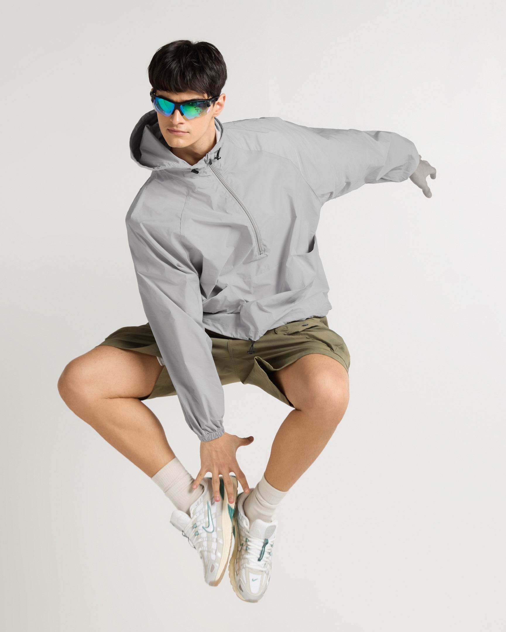 Silver Haze Hooded UV Protection Jacket
