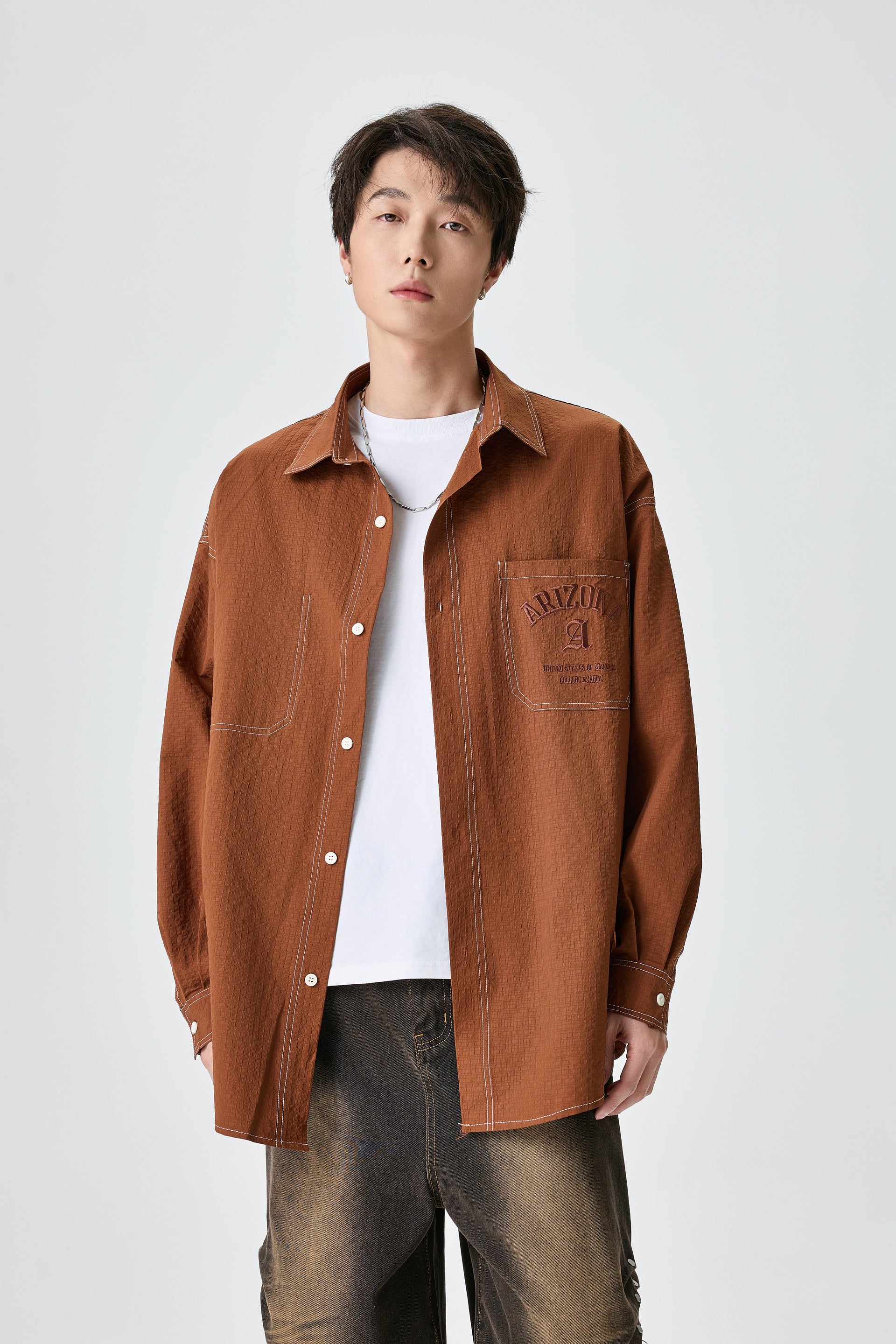 Russet Twil Paper Finish Overshirt