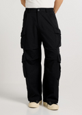 Black Multi Pocket Utility Cargo