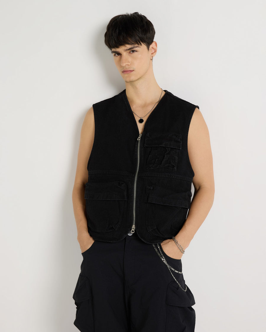 Limited Edition Utility Vest Back view | Weezy