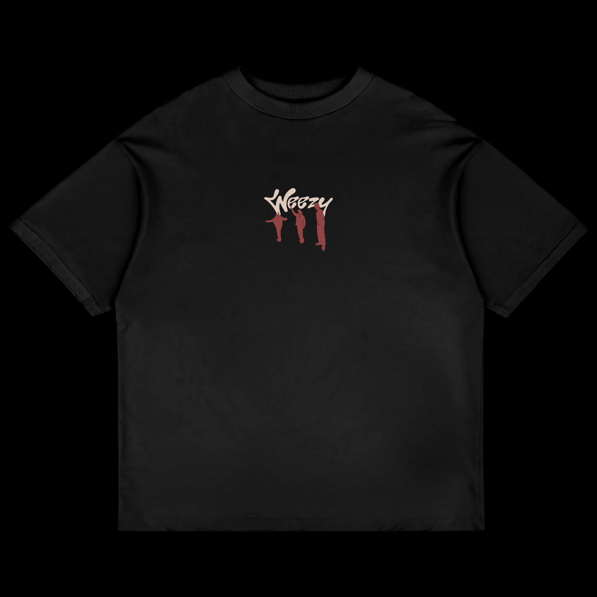 Premium Jet Black Trust You Oversized T-shirt