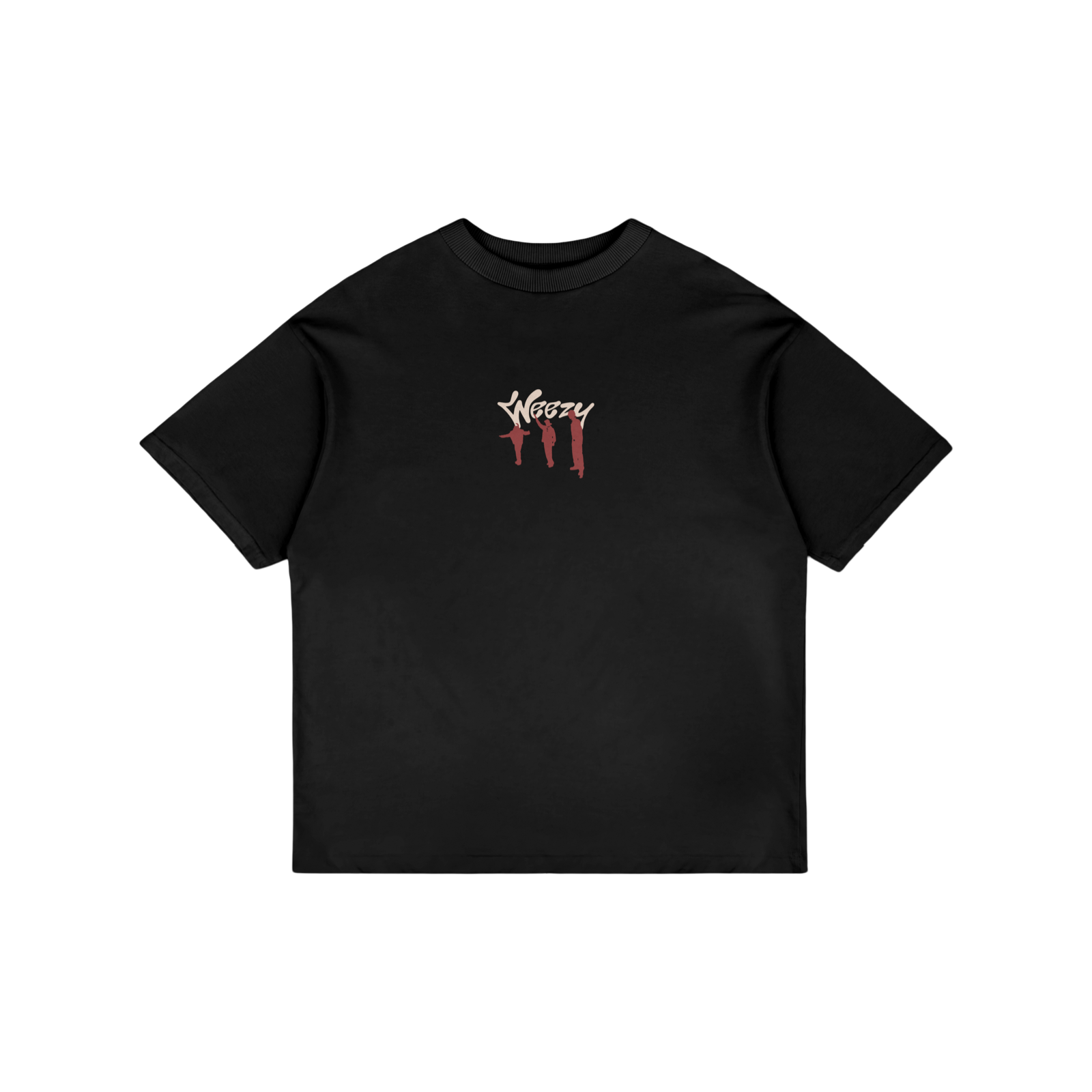 Premium Jet Black Trust You Oversized T-shirt