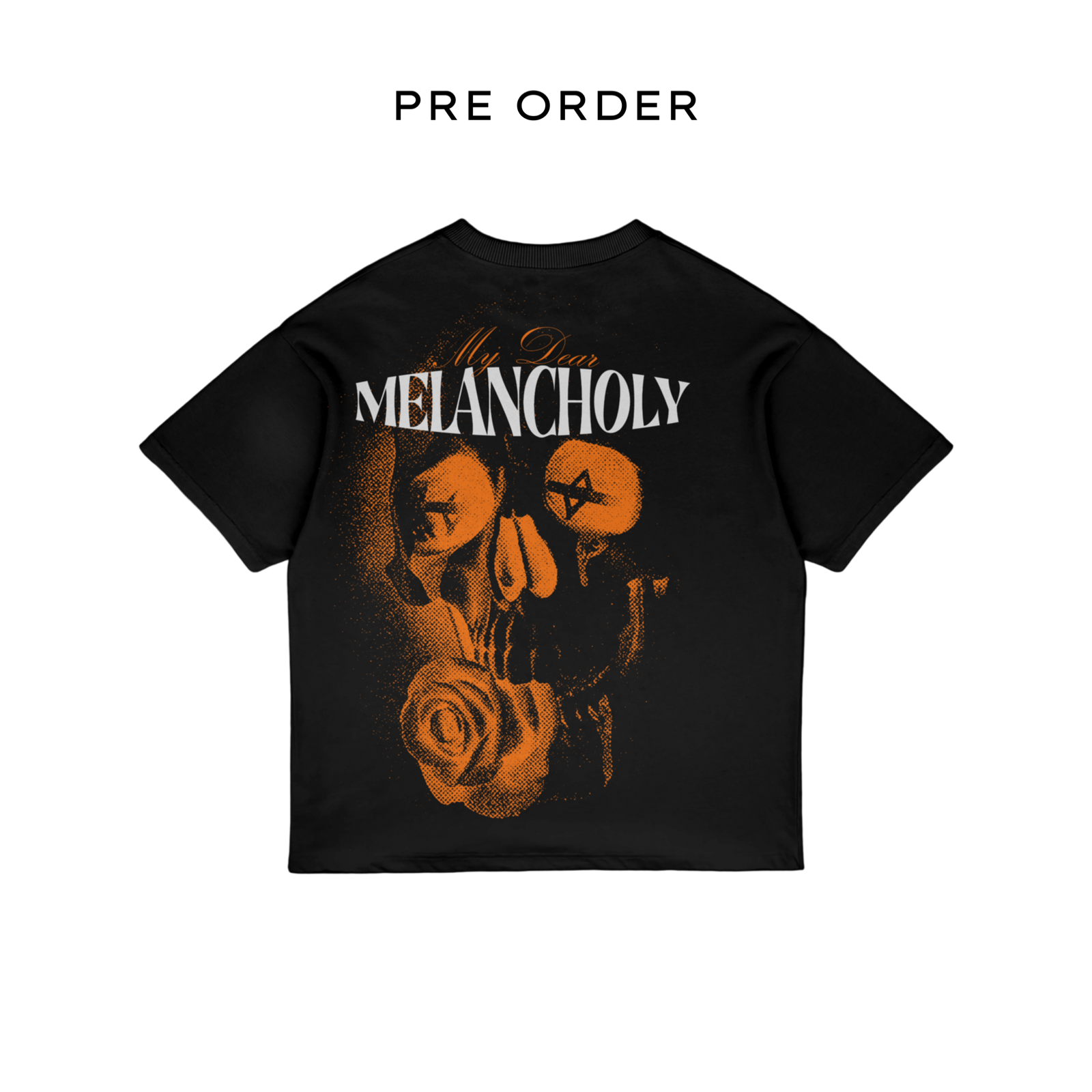 Premium Jet Black Melancholy Oversized T-shirt