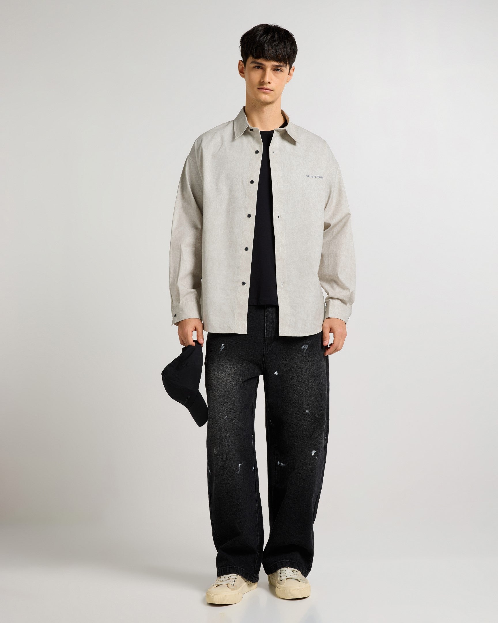 Relaxed Button Up White Shirt