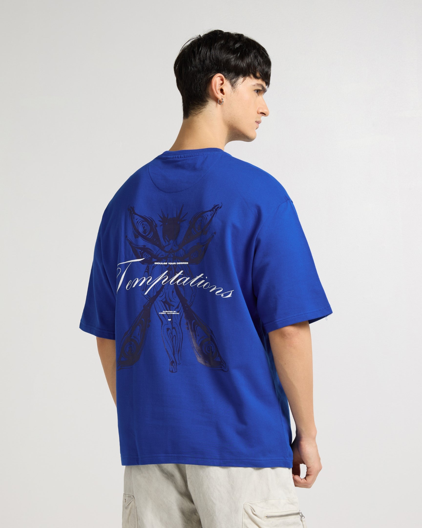 Premium Royal Blue Temptations  Oversized T-shirt