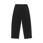 Jet Black Micro-Rib Trousers Side view | Weezy