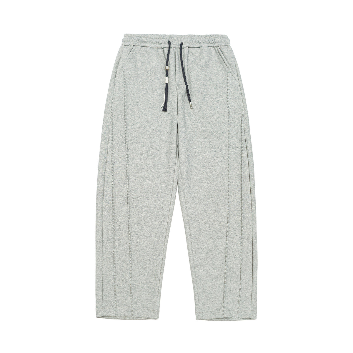 Grey Micro-Rib Trousers