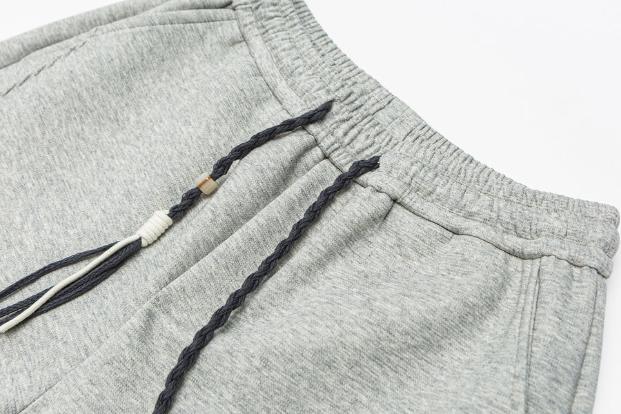 Grey Micro-Rib Trousers Detail view | Weezy