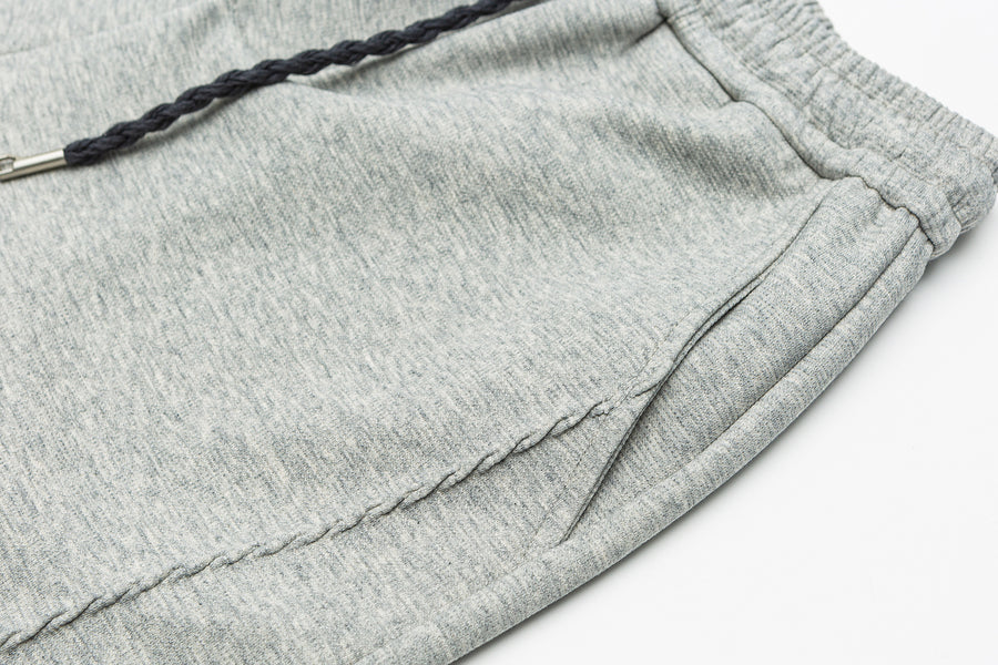 Grey Micro-Rib Trousers Flat lay | Weezy