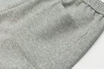 Grey Micro-Rib Trousers Close-up | Weezy