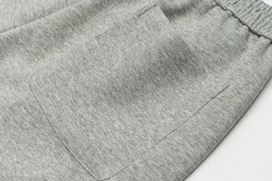 Grey Micro-Rib Trousers Close-up | Weezy