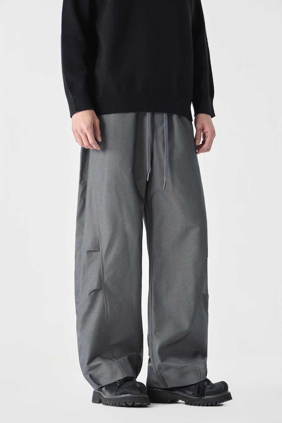 Grey Barrel Pants Side view | Weezy