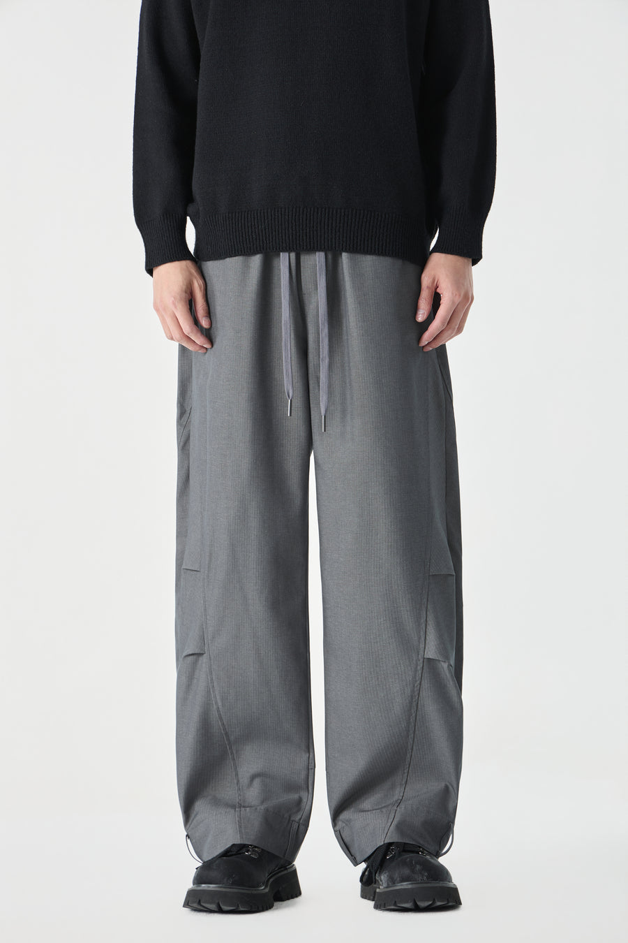 Grey Barrel Pants Model view | Weezy