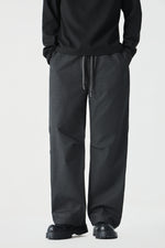 Jet Black Barrel Pants Flat lay | Weezy