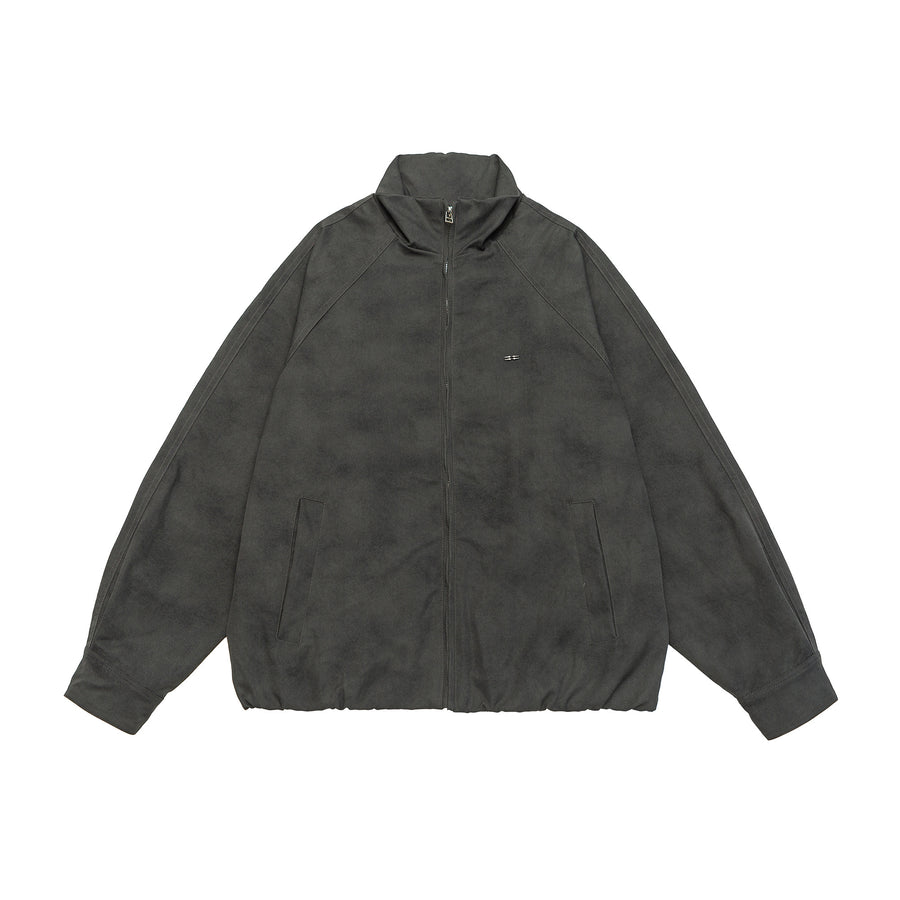 Ash Grey Relaxed Fit Bomber Jacket Lifestyle view | Weezy