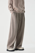 Beige Column Trousers Front view | Weezy