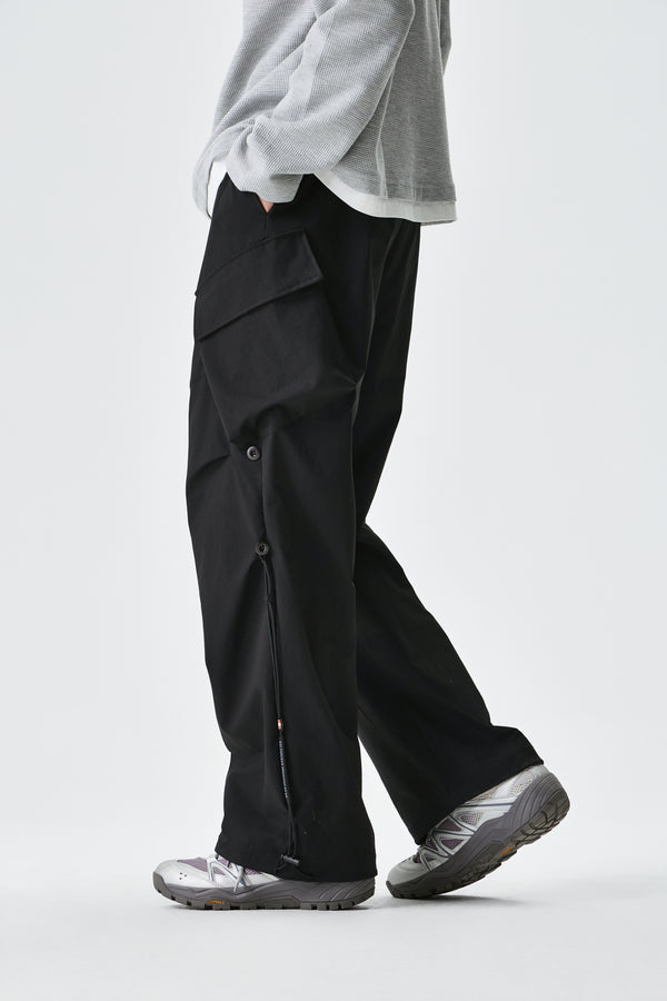 Black Urban Drifter Utility Cargo Pants