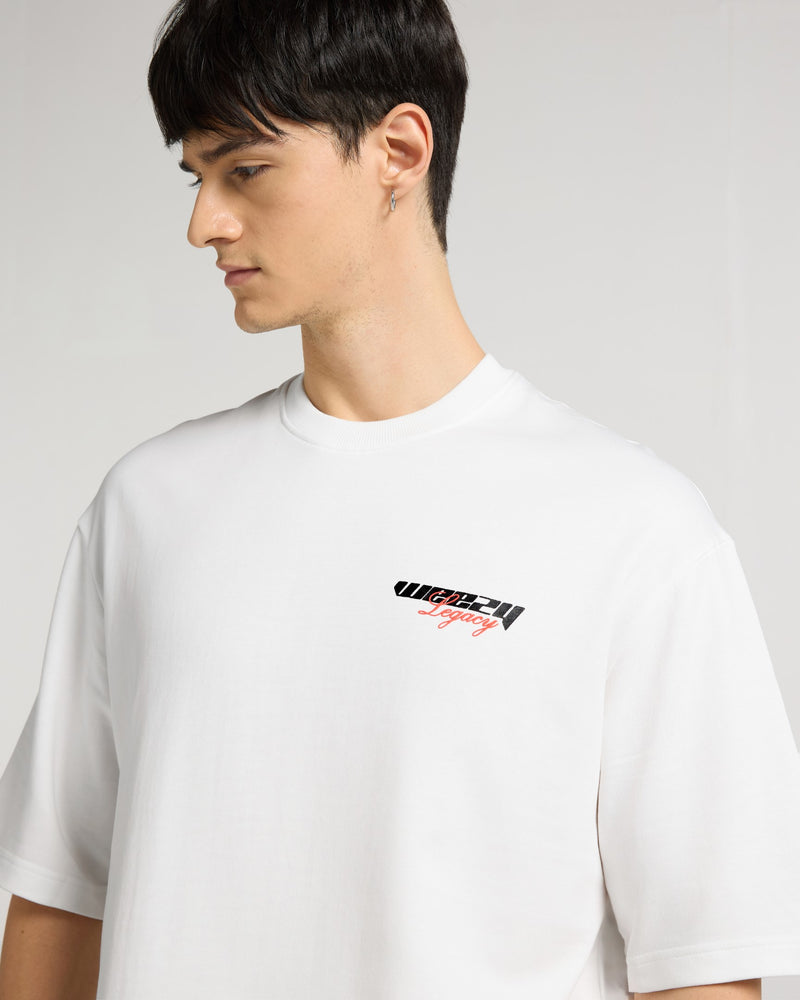 Premium White - Legacy Oversized T-Shirt Detail view | Weezy
