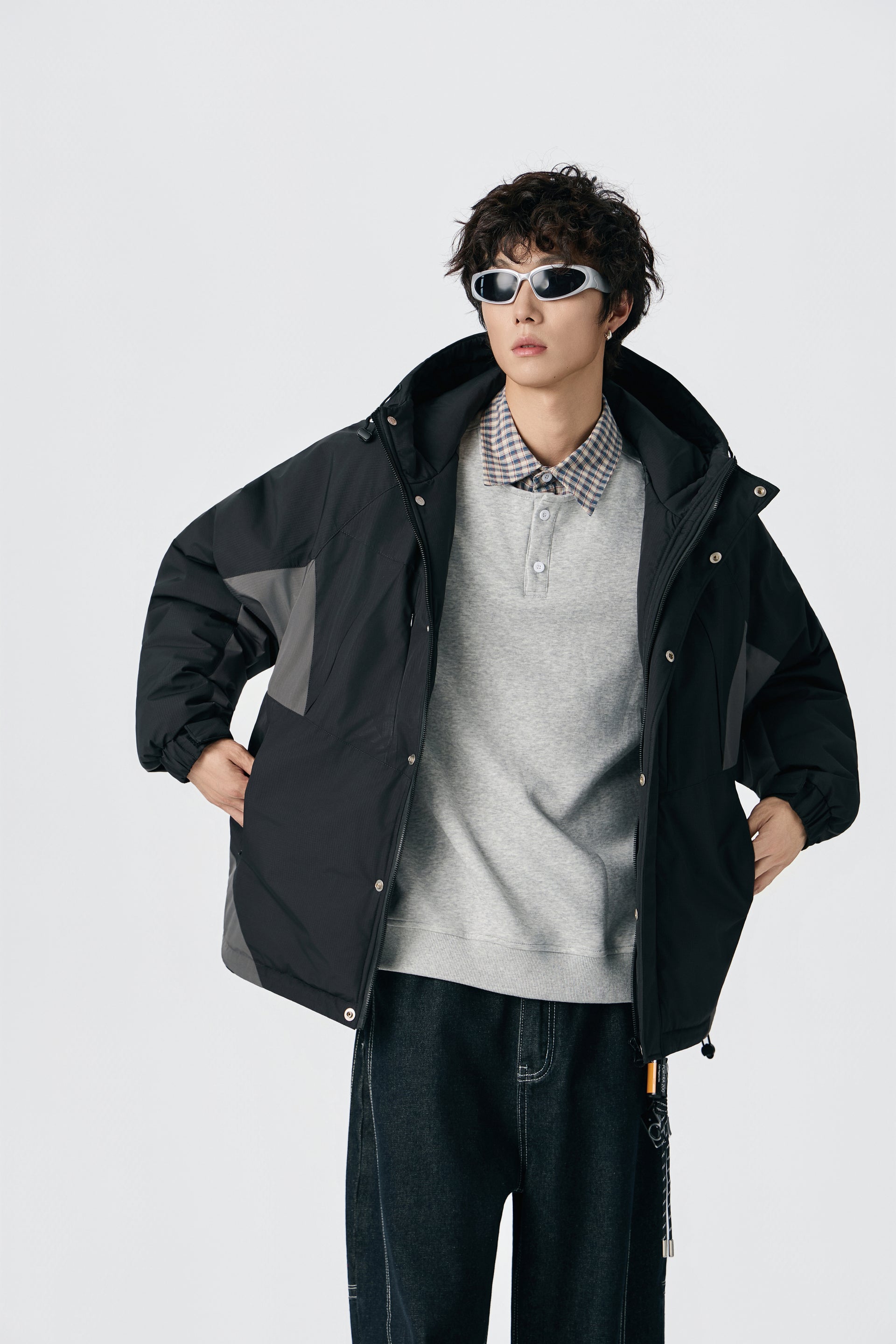 Carbon Dual-Tone Parka Jacket