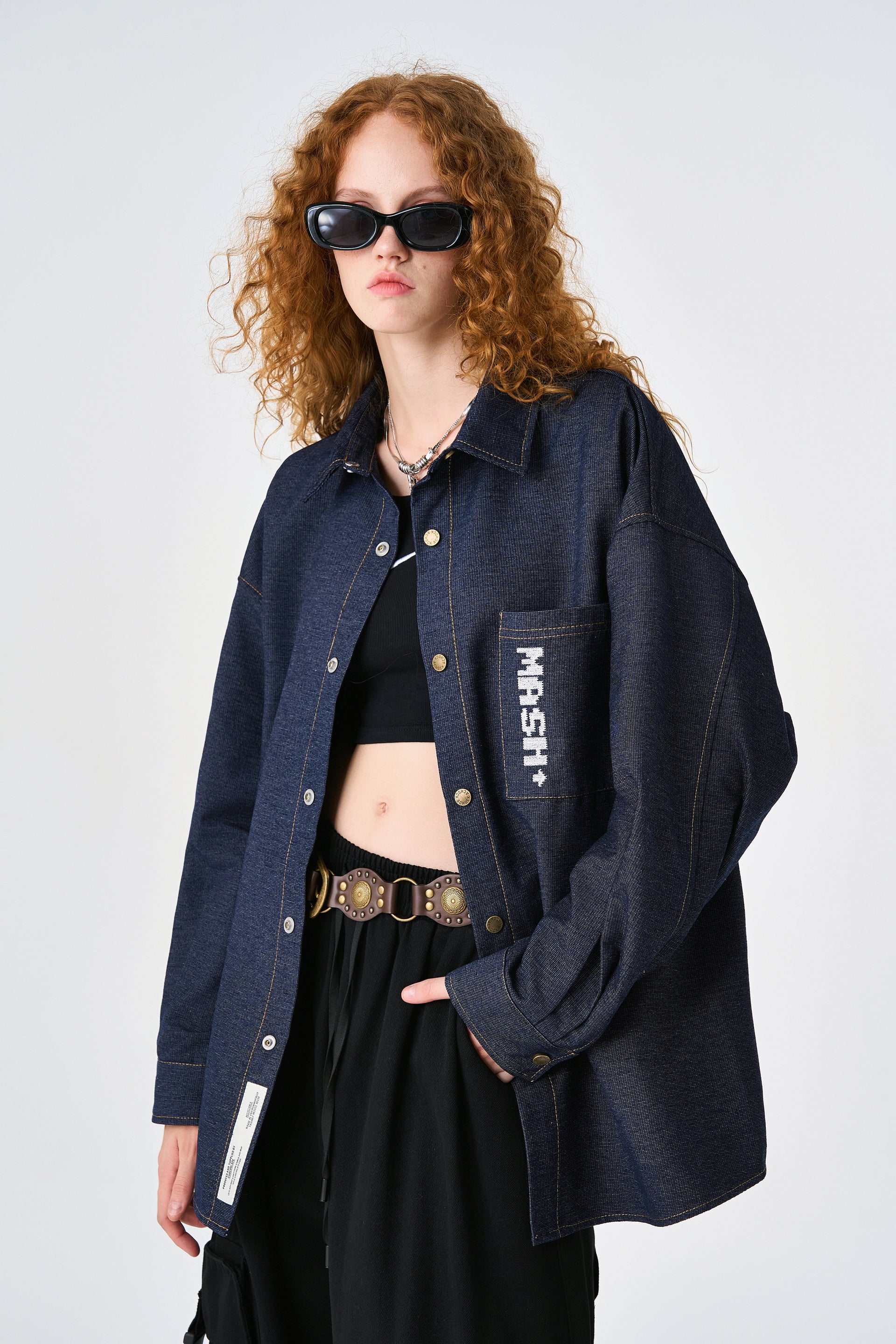 Navy Blue Twil Overshirt