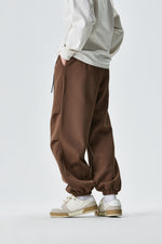 Chocolate Brown Jogger Pants Side view | Weezy