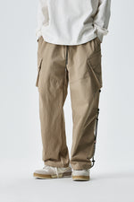Beige Urban Drifter Utiliity Cargo Pants Detail view | Weezy