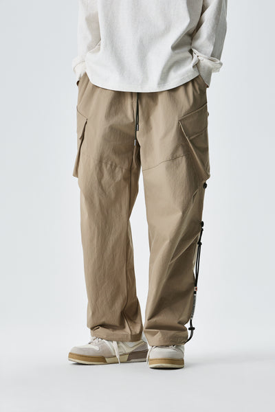 Beige Urban Drifter Utility Cargo Pants