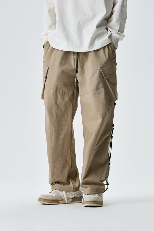 Beige Urban Drifter Utiliity Cargo Pants Detail view | Weezy