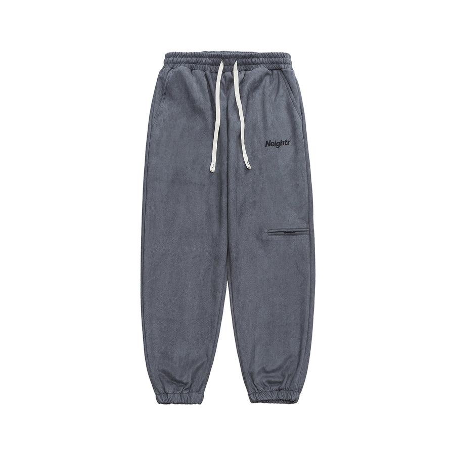 Dark Grey Jogger Pants Close-up | Weezy