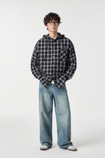 Obsidian Narrative Hooded Shirt Lifestyle view | Weezy