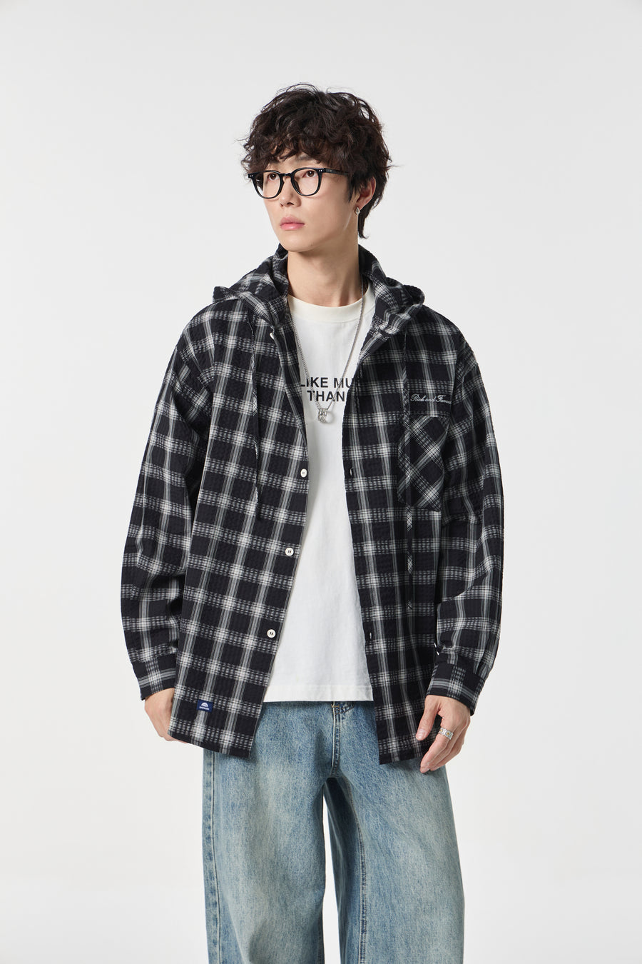 Obsidian Narrative Hooded Shirt View 9 | Weezy
