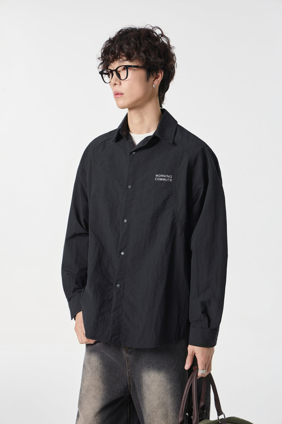 Obsidian Metro Snap-Shirt Lifestyle view | Weezy