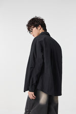 Obsidian Metro Snap-Shirt Flat lay | Weezy