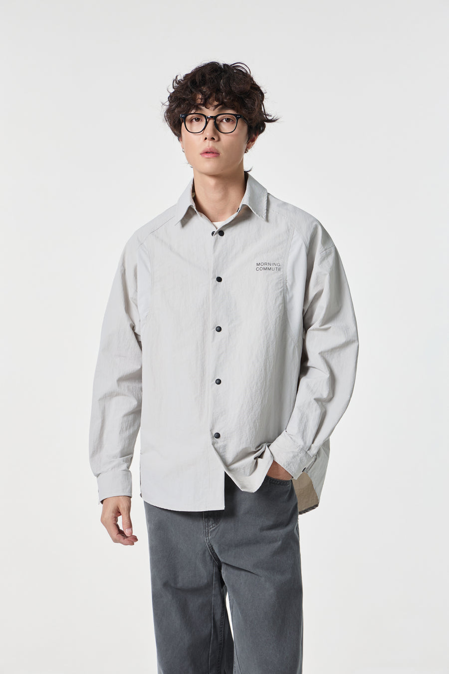 Stone Metro Snap-Shirt Model view | Weezy