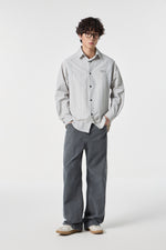 Stone Metro Snap-Shirt Flat lay | Weezy