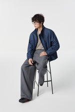 Navy Monolith Overshirt Detail view | Weezy