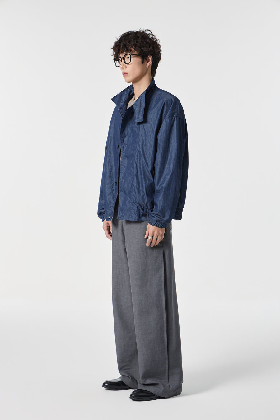 Navy Monolith Overshirt View 12 | Weezy