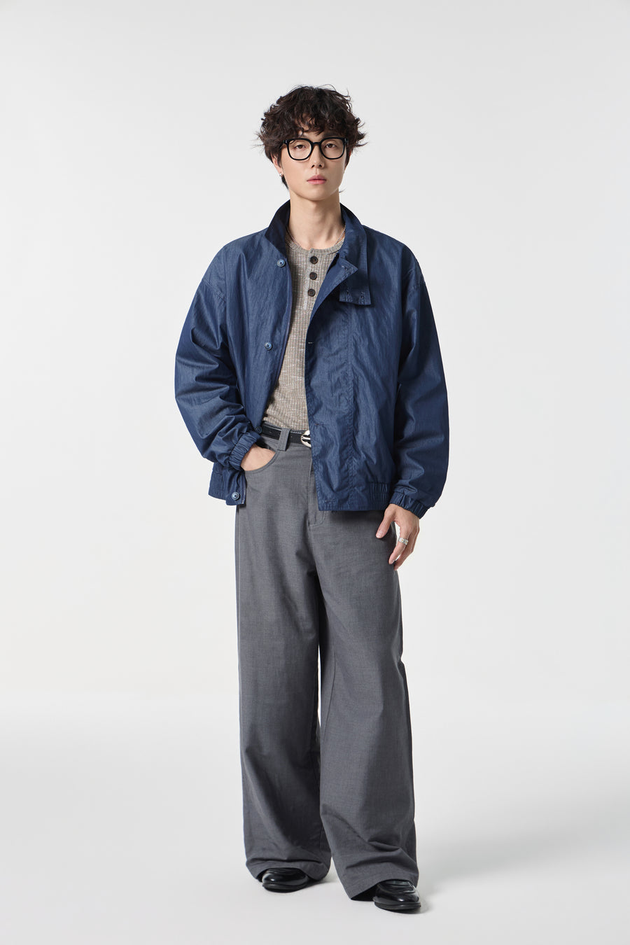 Navy Monolith Overshirt View 10 | Weezy