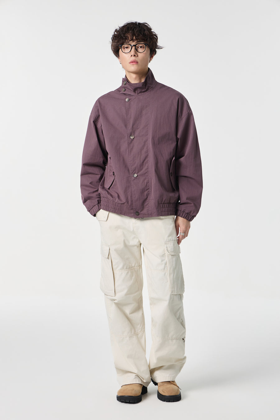 Mulberry Monolith Overshirt View 9 | Weezy