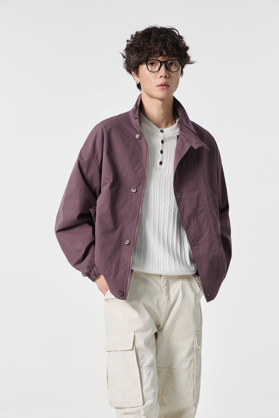 Mulberry Monolith Overshirt View 13 | Weezy