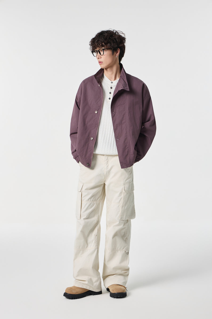 Mulberry Monolith Overshirt View 12 | Weezy