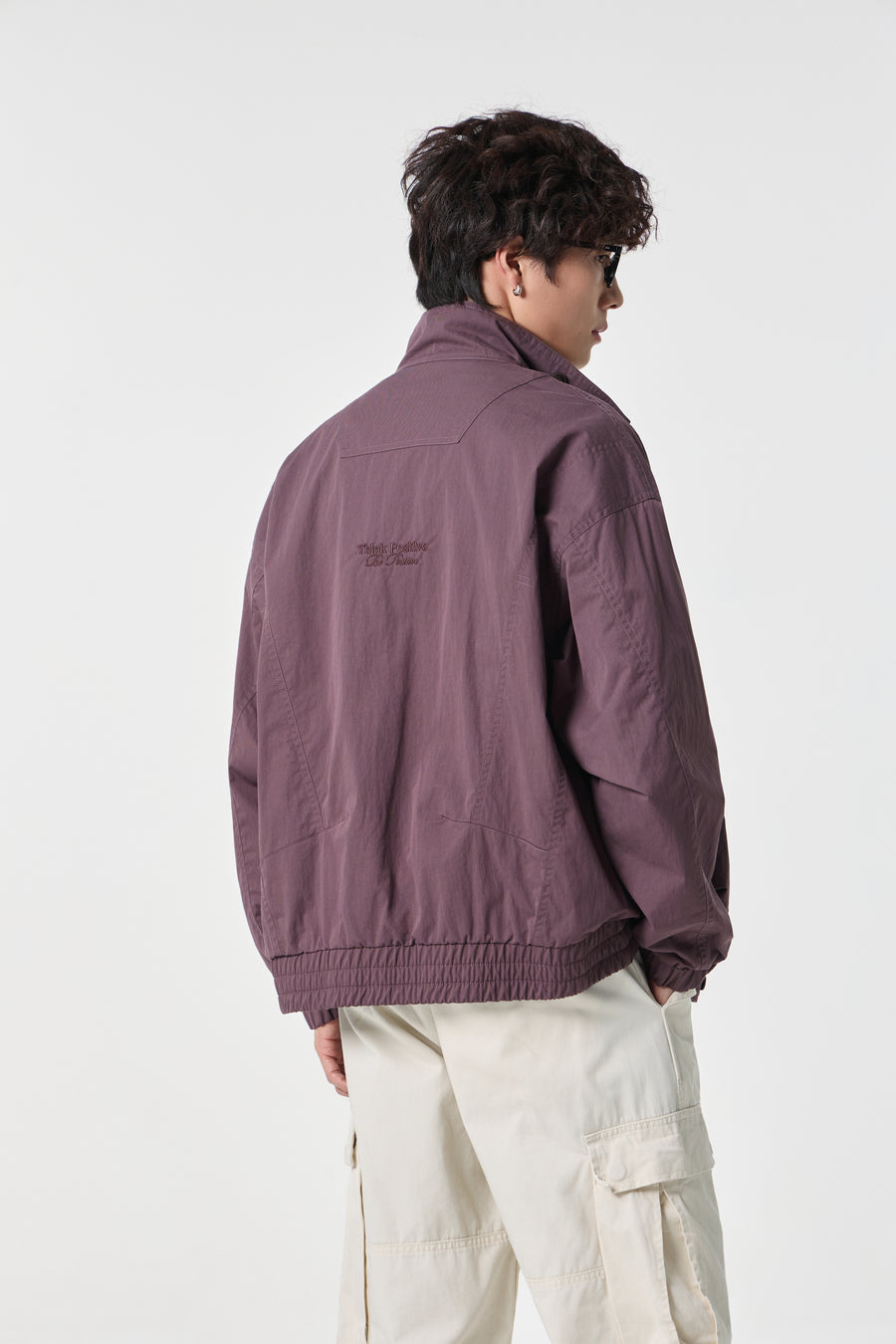Mulberry Monolith Overshirt Close-up | Weezy