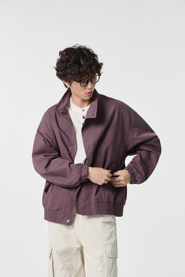 Mulberry Monolith Overshirt Front view | Weezy
