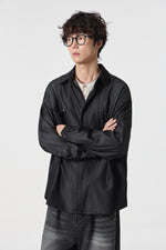 Noir-Wash Paneled Shirt View 14 | Weezy