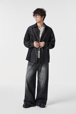 Noir-Wash Paneled Shirt View 15 | Weezy