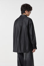Noir-Wash Paneled Shirt View 12 | Weezy