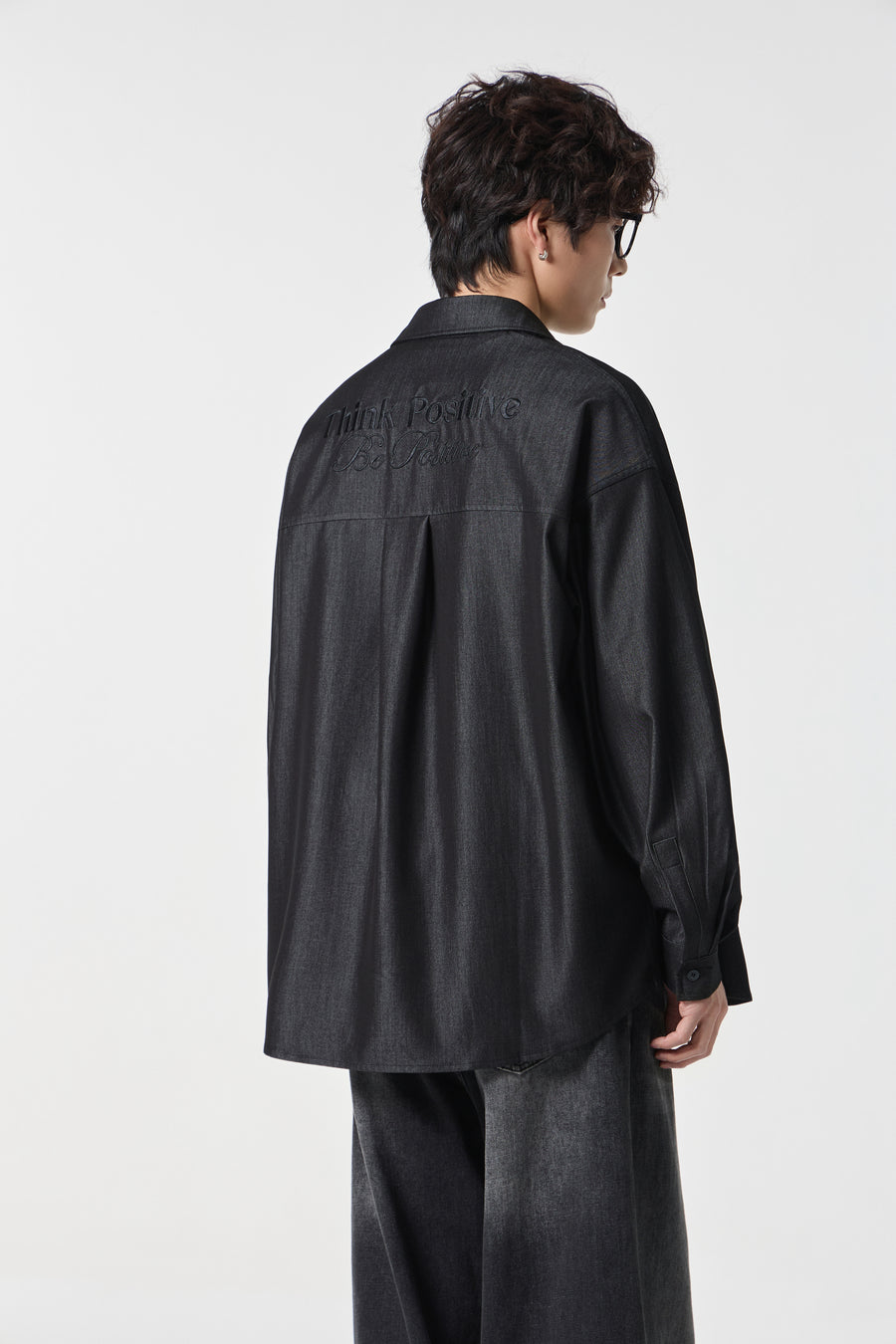 Noir-Wash Paneled Shirt View 12 | Weezy