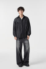 Noir-Wash Paneled Shirt Lifestyle view | Weezy